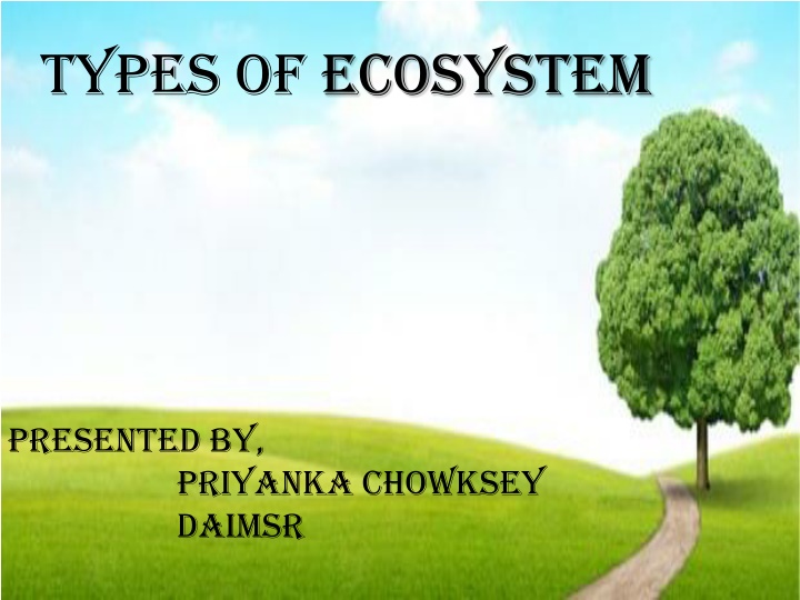 Major Types of Ecosystems