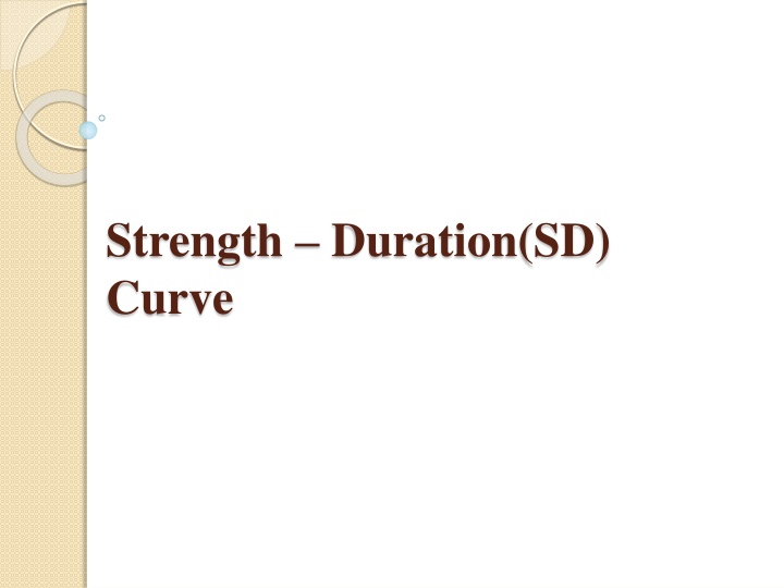Strength-Duration (SD) Curve: A Neuromuscular Diagnostic Test