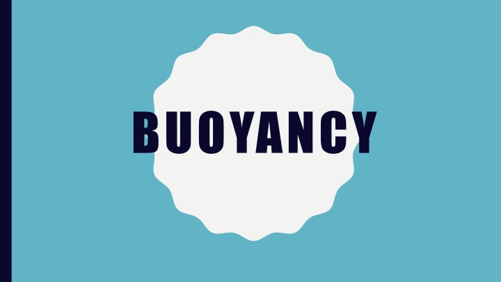 Buoyancy and Archimedes Principle