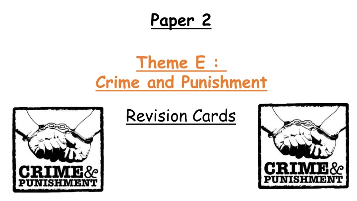 Crime and Punishment: Insights from Christian and Muslim Perspectives