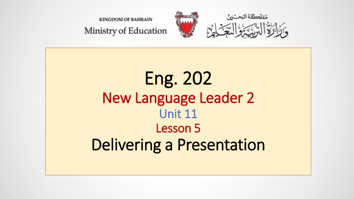 Strategies for Delivering Effective Presentations