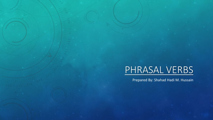 Phrasal Verbs: Classification and Examples