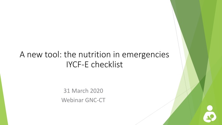 Supporting Optimal Nutrition Practices during Emergencies: IYCF-E and COVID-19 Technical Brief