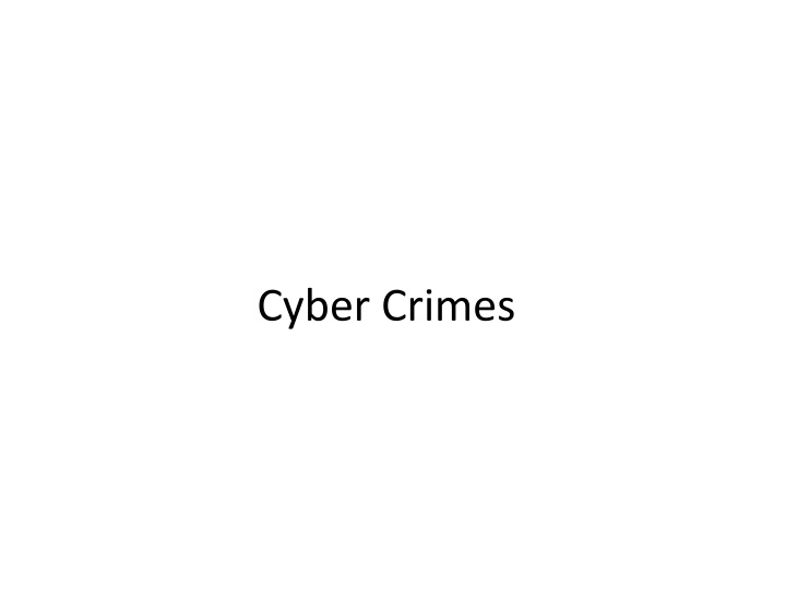 Cyber Crimes: History, Categories, and Types