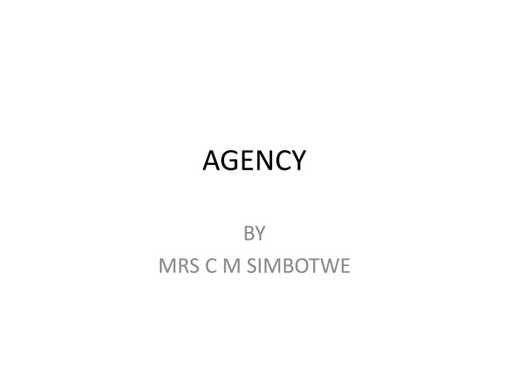 the Law of Agency in Business