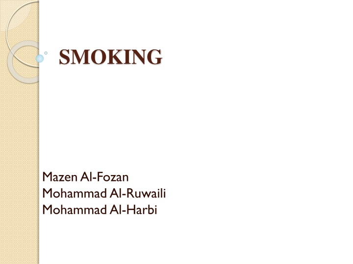 The Harsh Reality of Smoking: A Global Health Concern