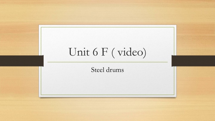 The Vibrant World of Steel Drums in Trinidad and Tobago