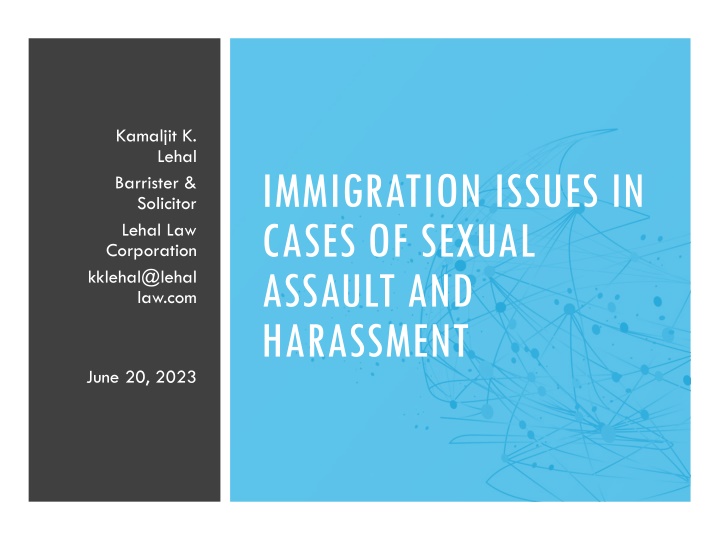 Legal Remedies for Temporary Status Holders Facing Sexual Assault and Harassment in Canada
