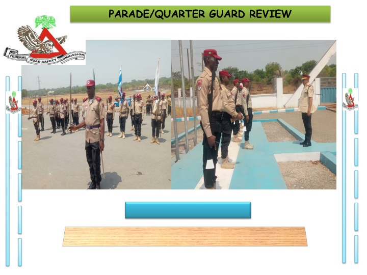Parade Reviews in a Regimental Setting