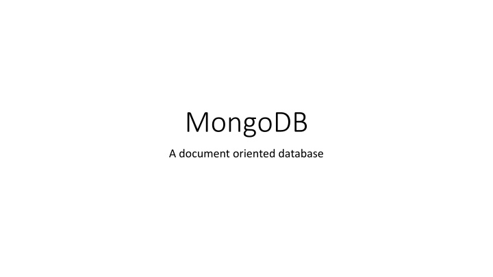 MongoDB vs. Relational Databases: Myth vs. Reality in NoSQL Design