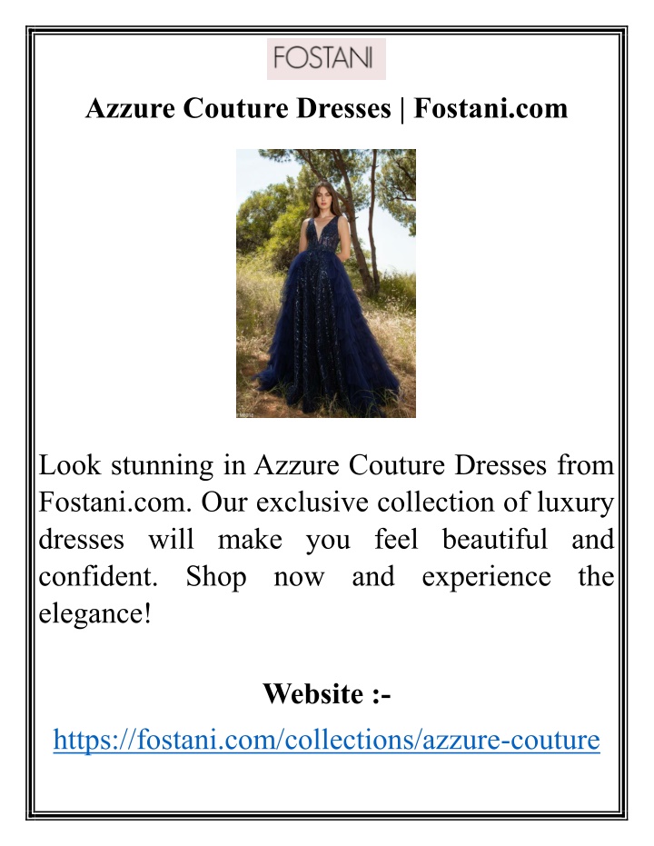 azzure couture dresses fostani com n.w