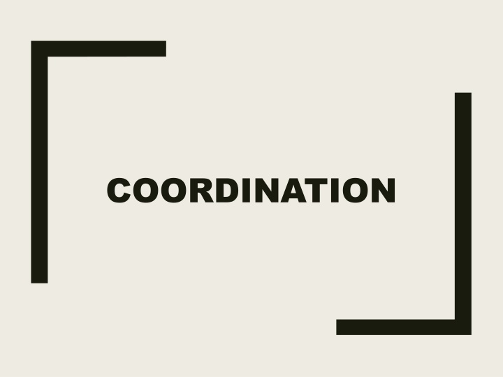Coordination and Parallelism in Sentence Structure