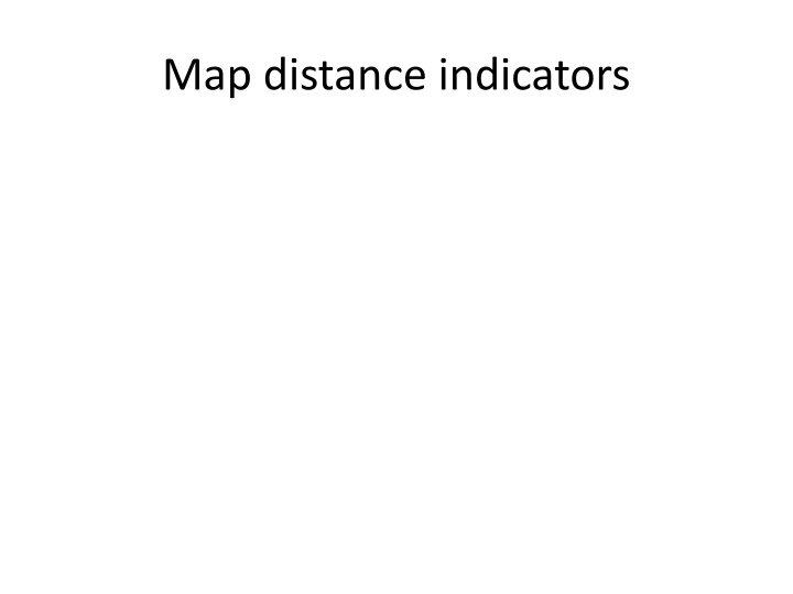 Distance Indicators and Travel Time Estimation