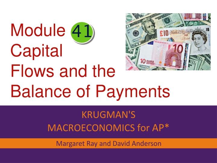 International Macroeconomics: Trade Balance and Capital Flows