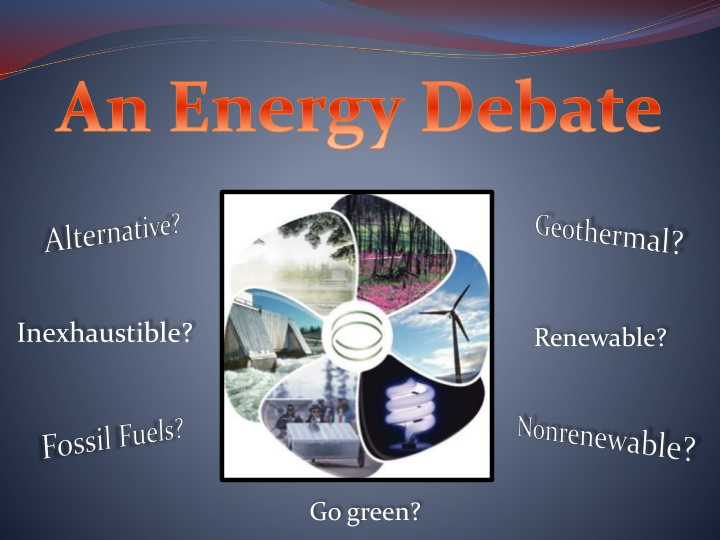 The Debate on Inexhaustible vs. Nonrenewable Energy Sources