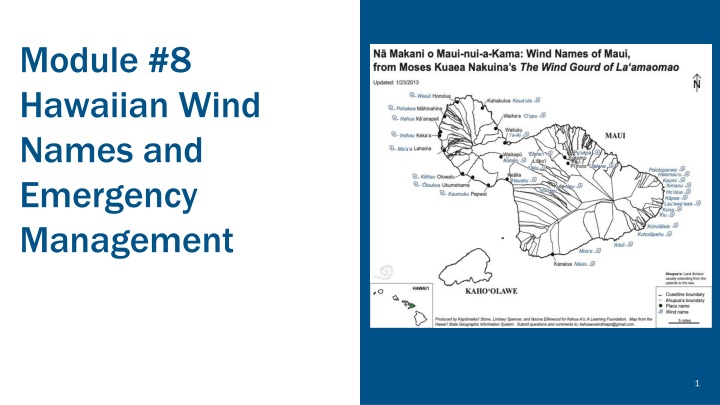 Hawaiian Wind Names and Emergency Management