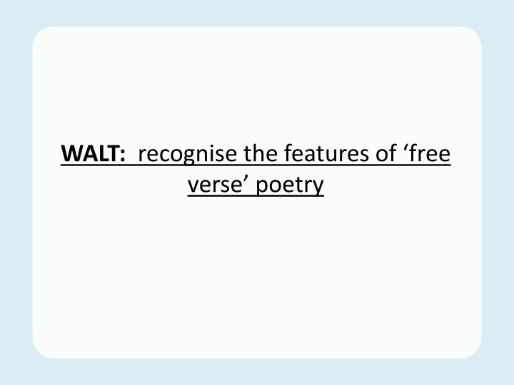 Poetic Devices in 