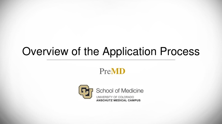 PreMD Application Guide and Roadmap for Medical School Applicants