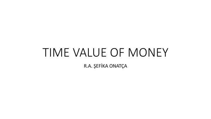 The Importance of Time Value of Money
