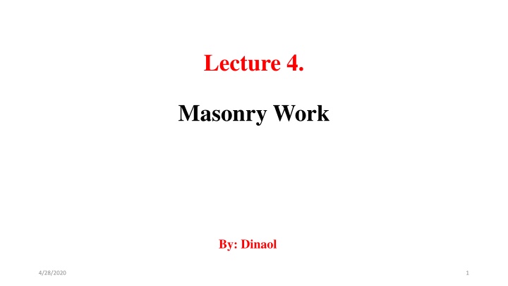 Masonry Work and Tools: A Comprehensive Guide