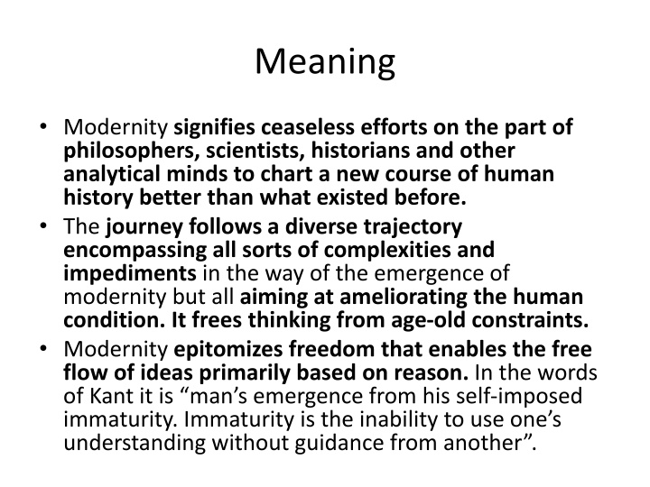 Exploring the Significance and Origin of Modernity