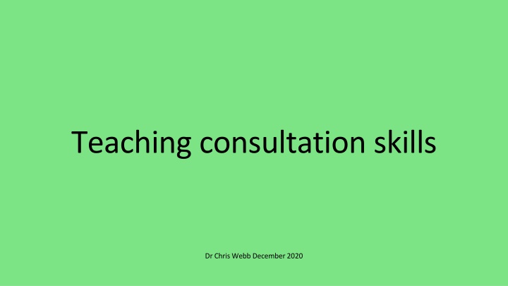 Mastering Consultation Skills for Effective Patient Care