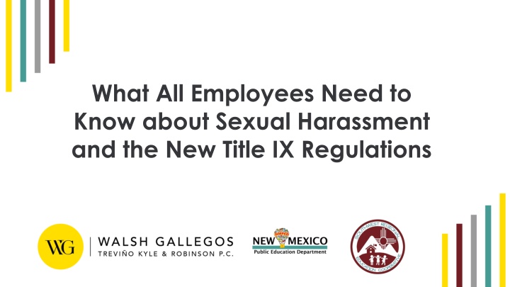 Sexual Harassment and Title IX Regulations
