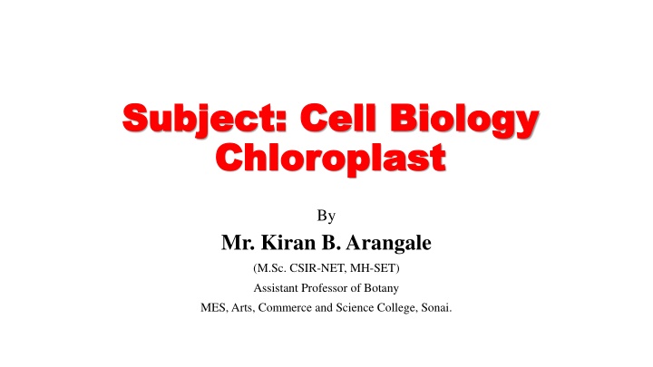 Chloroplast: The Green Powerhouse of Plant Cells