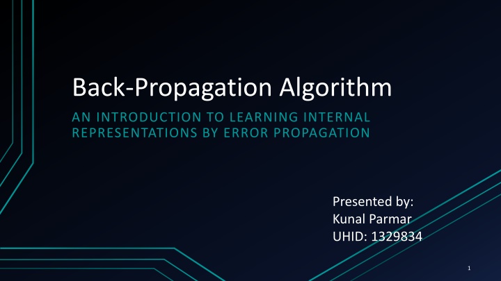 Back-Propagation Algorithm in Neural Networks