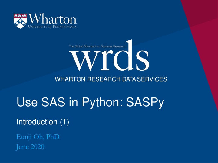 Introduction to SASPy: Using SAS in Python