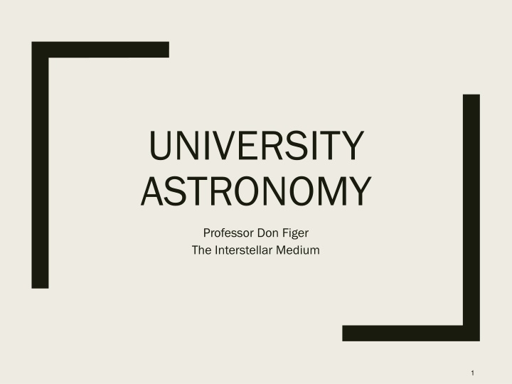 Interstellar Medium in Astronomy