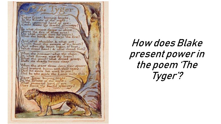 Analyzing Power in William Blake's Poem 