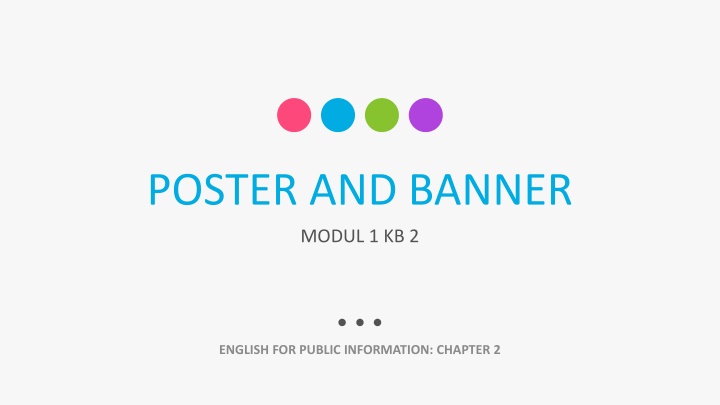 Poster and Banner Design for Public Information