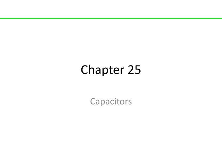 Capacitors in Physics