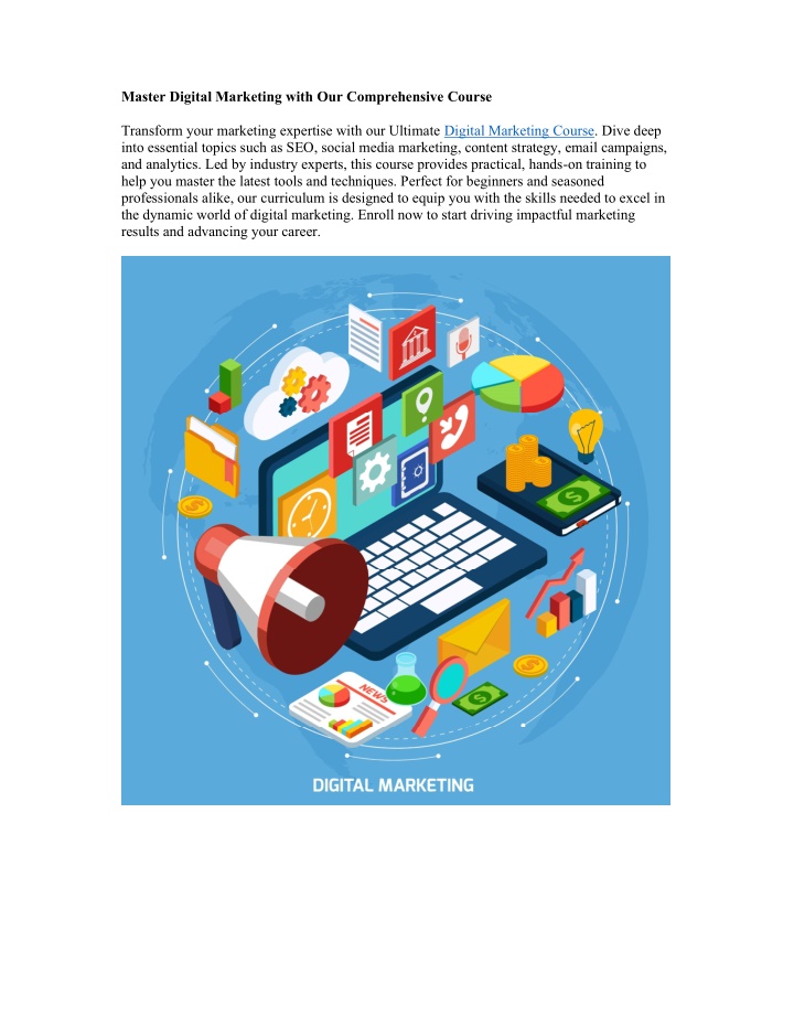 master digital marketing with our comprehensive n.w