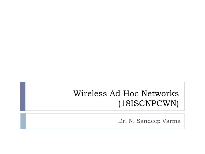 Challenges and Solutions in Wireless Ad Hoc Networks