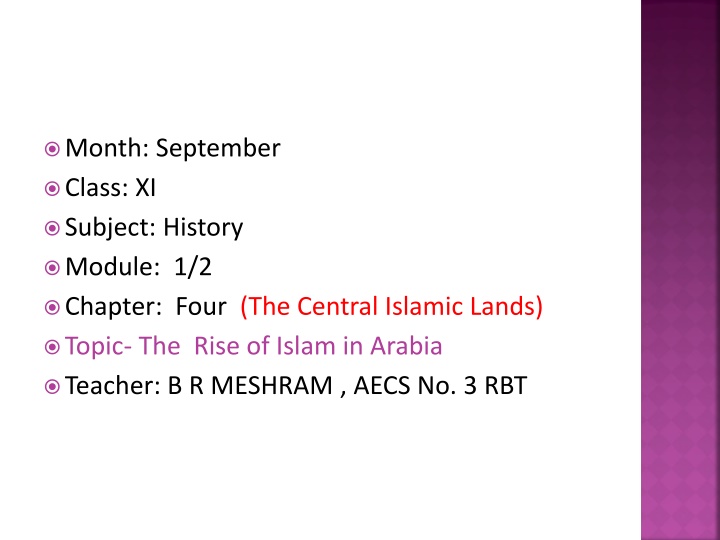 The Rise of Islam in Arabia: Understanding Islamic Empires and Culture