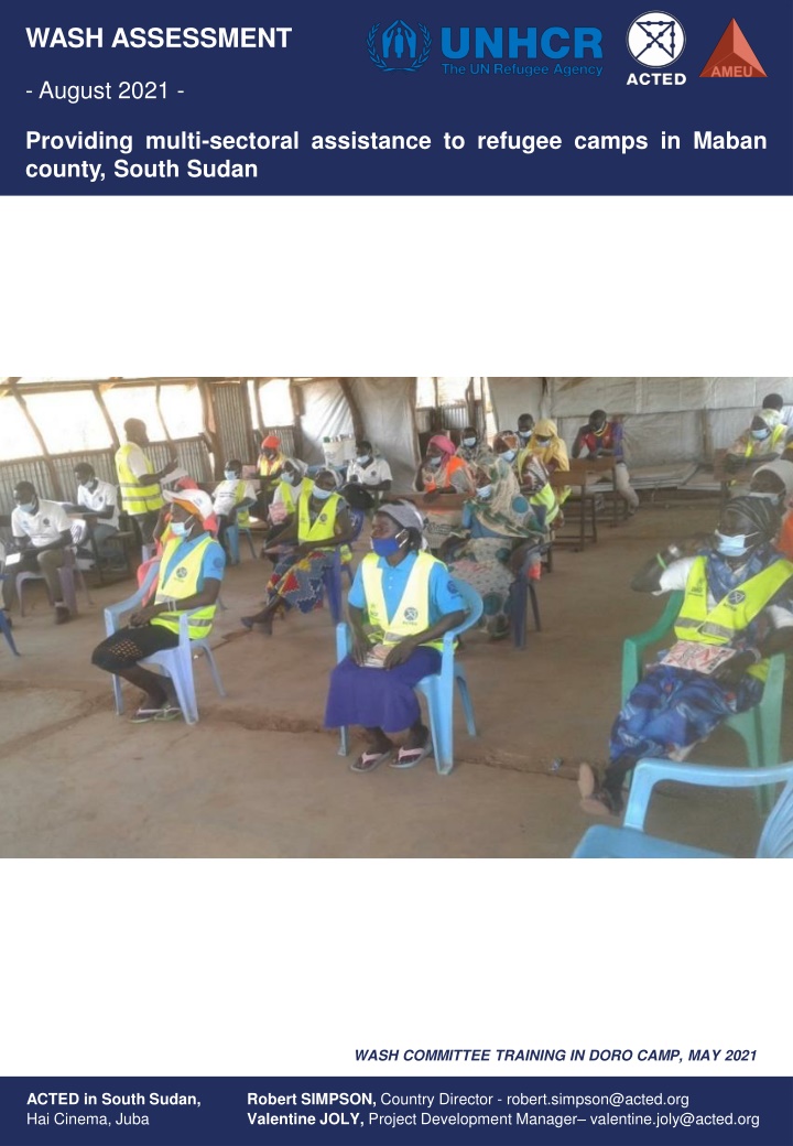 Multi-Sectoral Assistance in Maban County Refugee Camps, South Sudan
