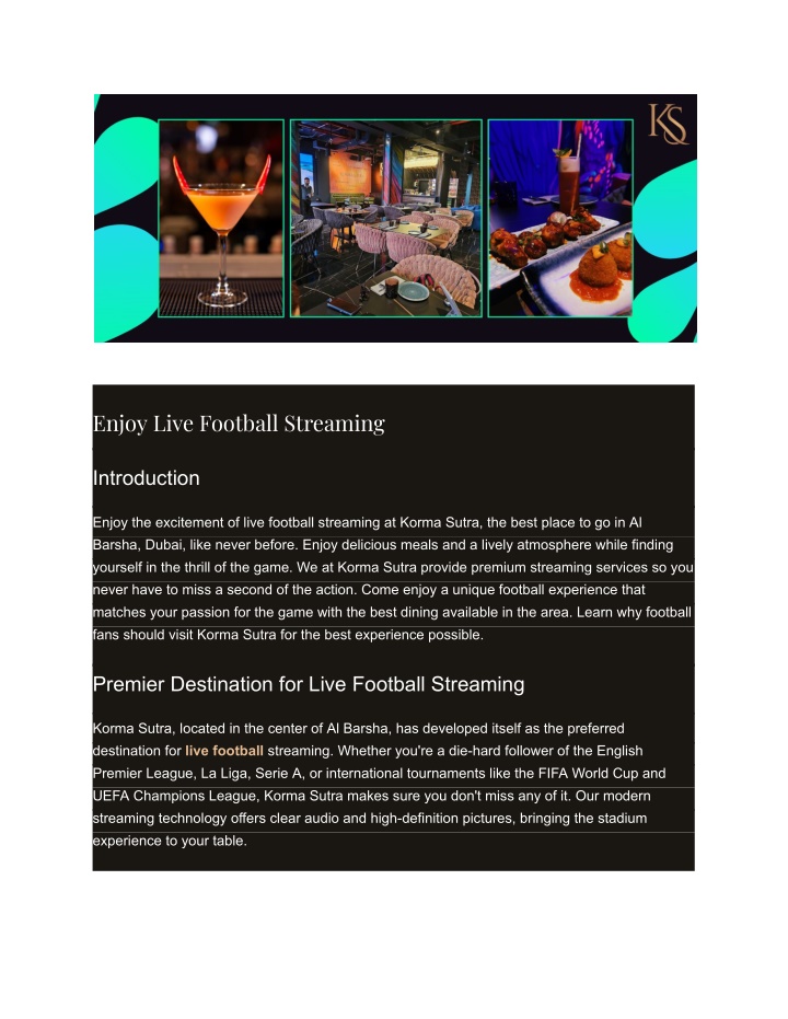 enjoy live football streaming n.w