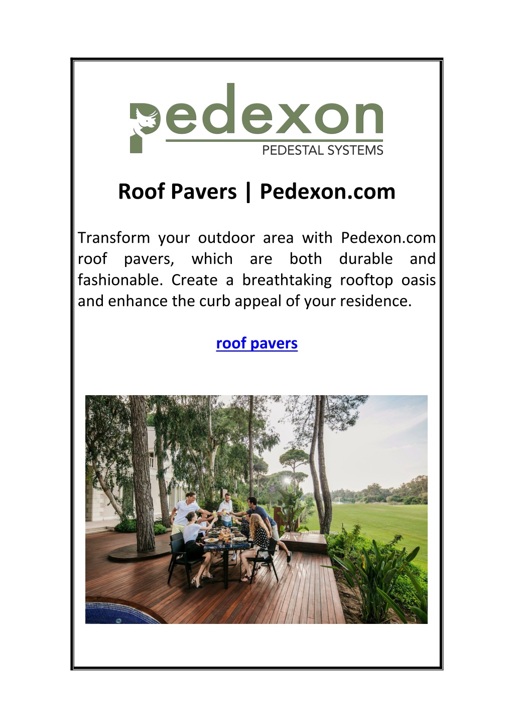 roof pavers pedexon com l.w