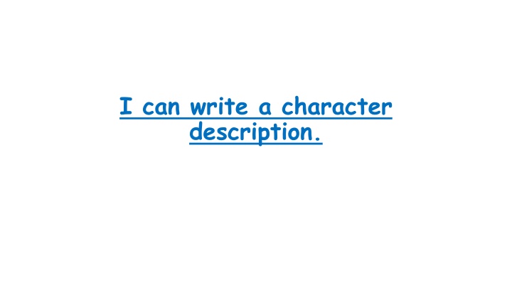 Mastering Character Descriptions: Techniques and Examples