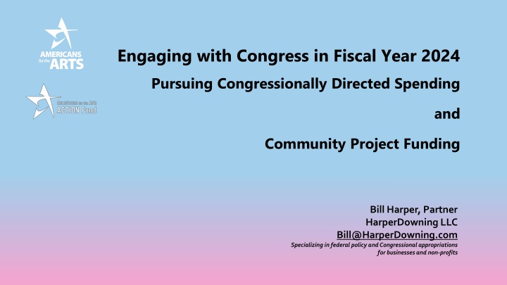 Earmarks and Congressional Funding Guidance