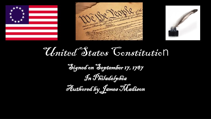 The United States Constitution and Federalism