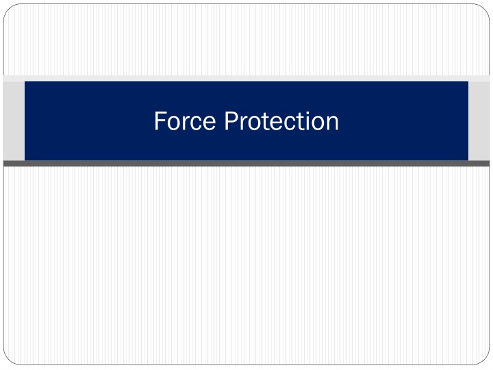 Force Protection and FPCON Levels in the US Military