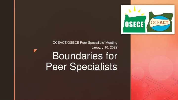 Importance of Boundaries for Peer Specialists