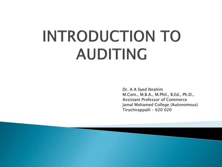 Evolution and Significance of Auditing in Commerce