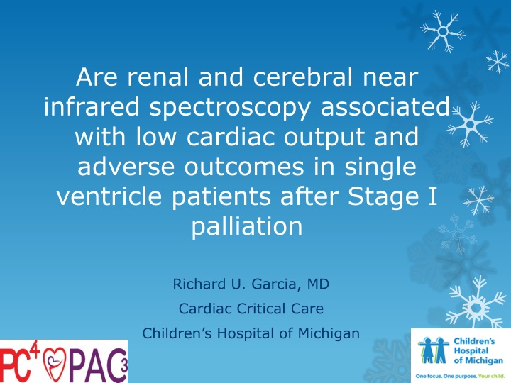 Association of Renal and Cerebral Near-Infrared Spectroscopy with Adverse Outcomes in Single Ventricle Patients after Stage I Palliation