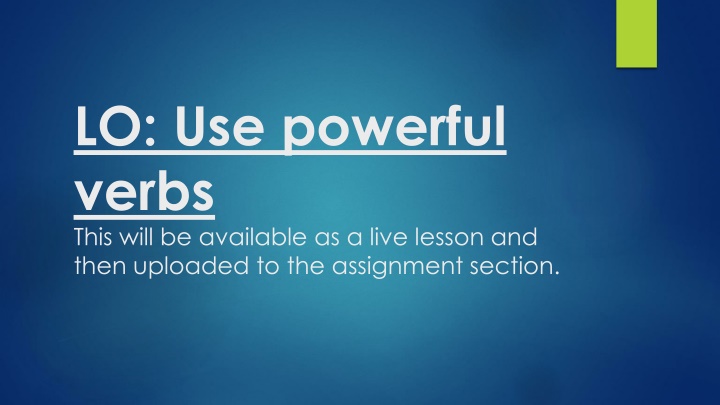 Mastering Powerful Verbs for Descriptive Writing