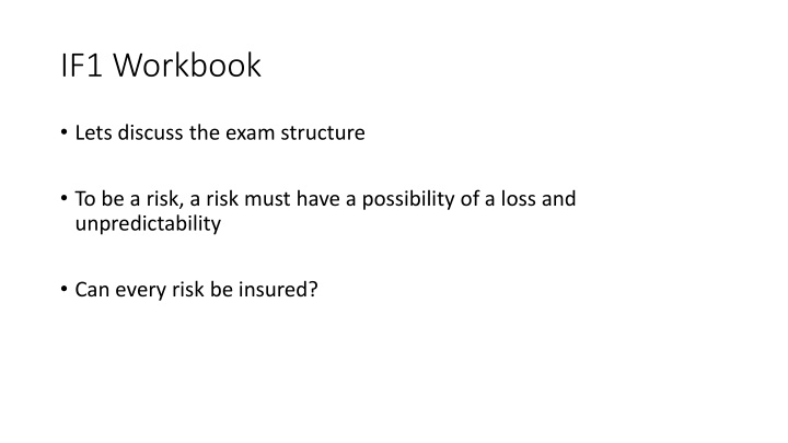 The Basics of Insurance Risks