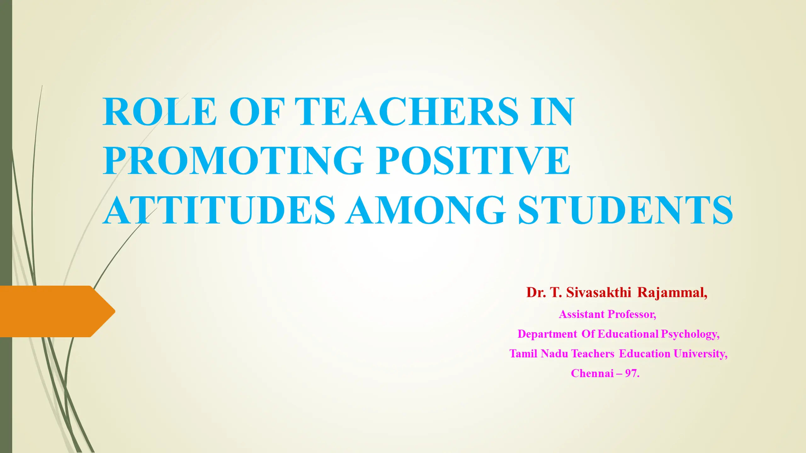 Empowering Students with Positive Attitudes
